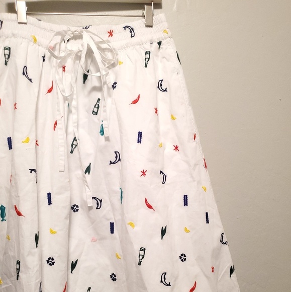 Madewell embroidered Draw string circle skirt! - Picture 3 of 7